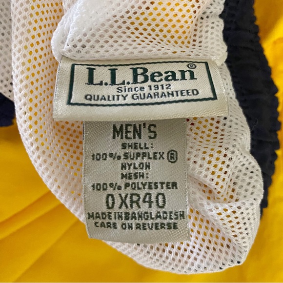 L.L. Bean Men's Yellow Shorts - Picture 5 of 5